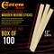 100 Craft & Paint Sticks - 12" Inch Premium Grade Wood Stirrers / Paddles - Use For Wood Crafts - Paddle To Mix Epoxy Resin Or Paint - Mixing Sticks